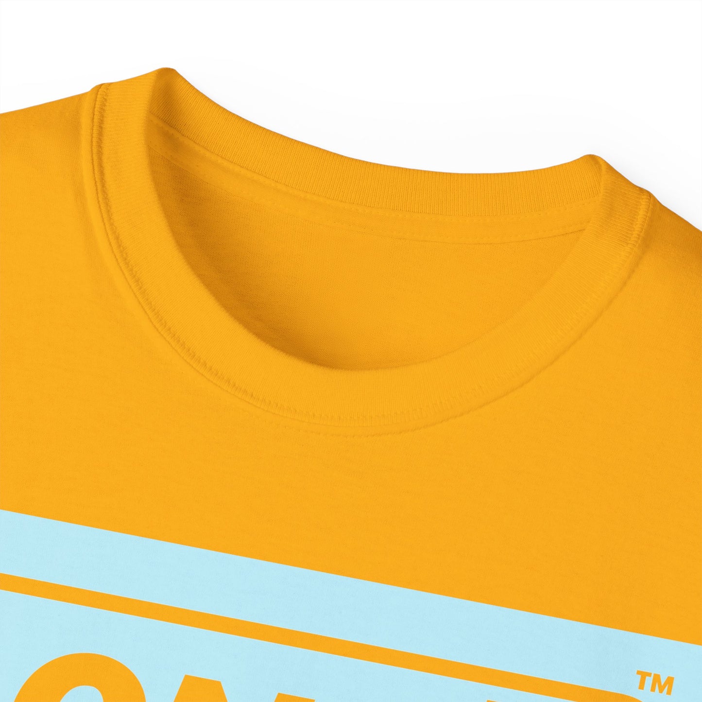 LongD® Logo Cotton Tee (Easter pastel blue in negative text)