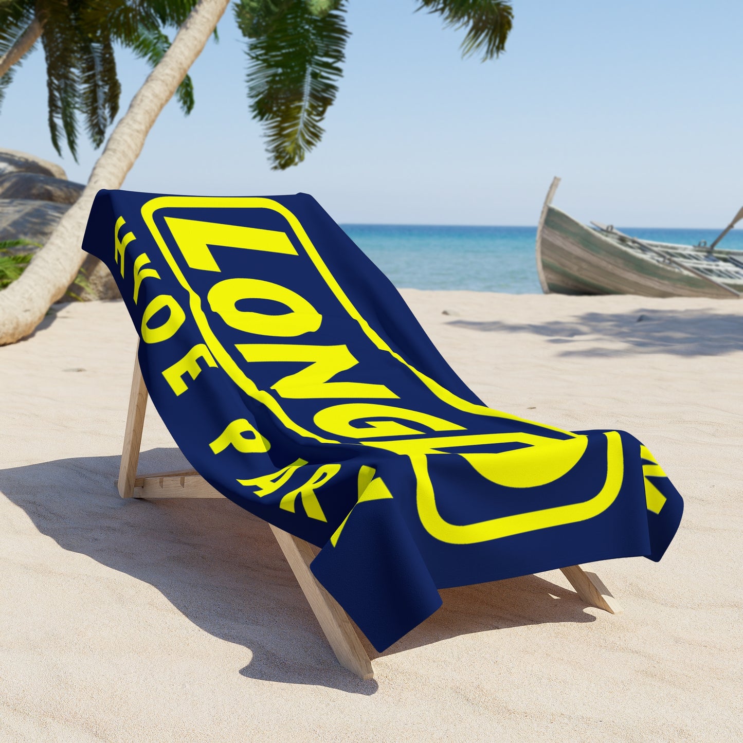 LongD Reverse Official Logo Hyde Park Beach Towel