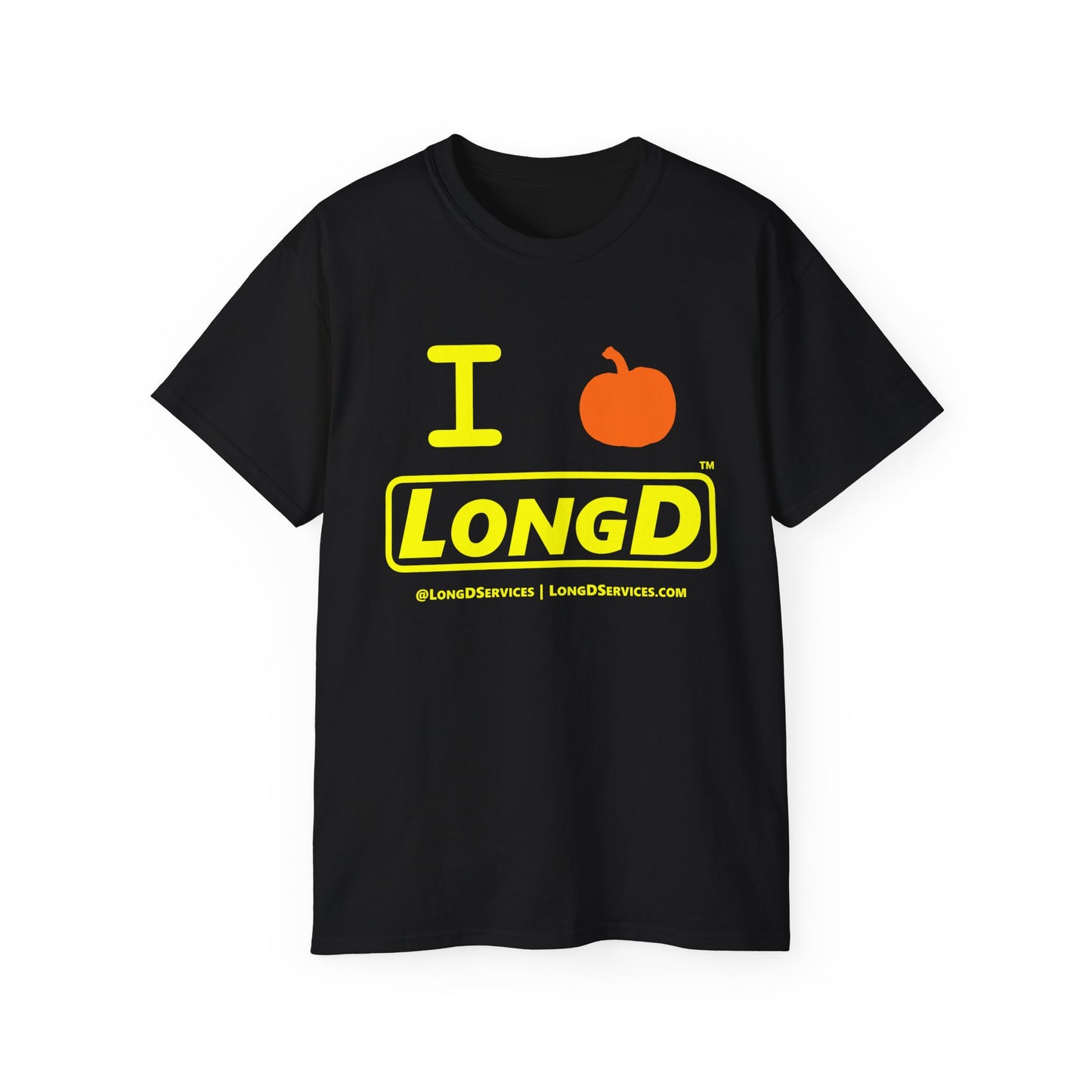 I Pumpkin LongD Reverse Logo Cotton Tee