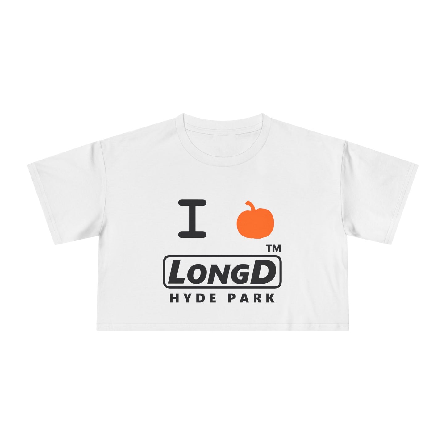 I Pumpkin LongD Logo Crop Tee black basic Hyde Park logo