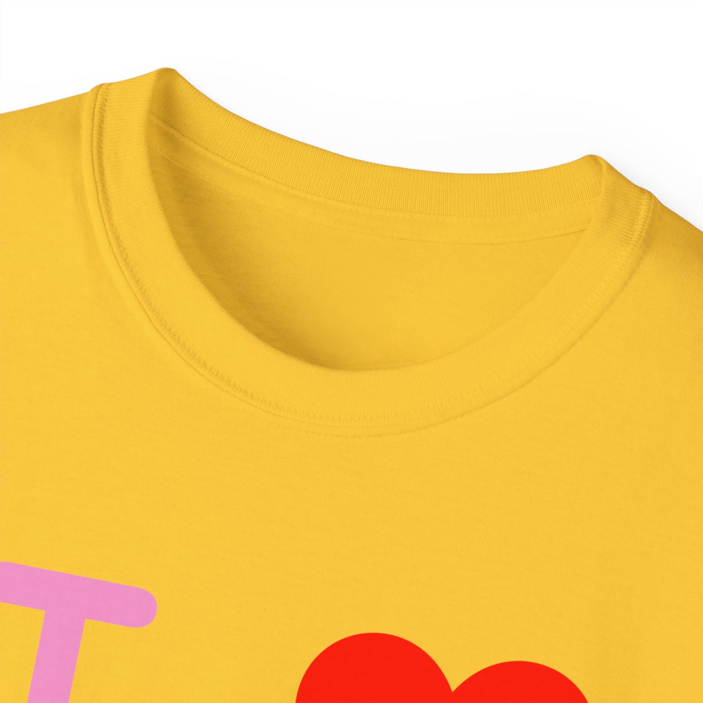 I Luv LongD Logo Cotton Tee (Valentines pink text)