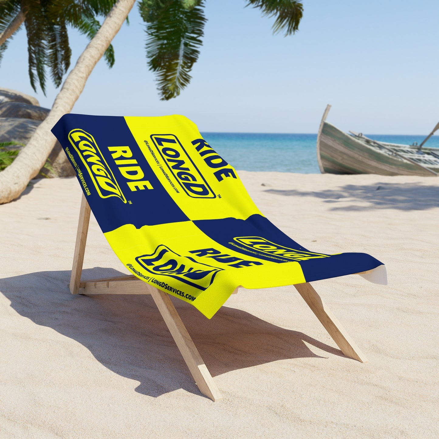 Ride LongD Mixed Inline Logo Beach Towel