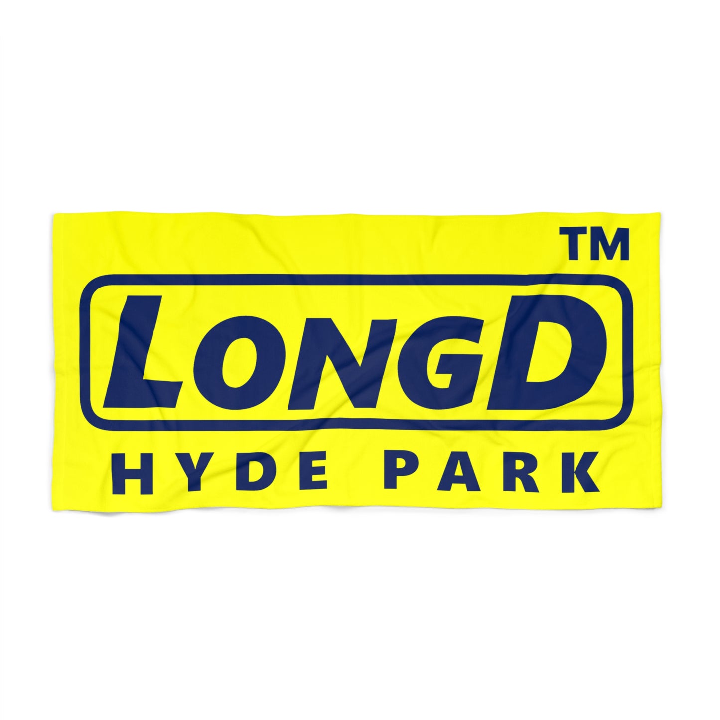 LongD Official Logo Hyde Park Beach Towel