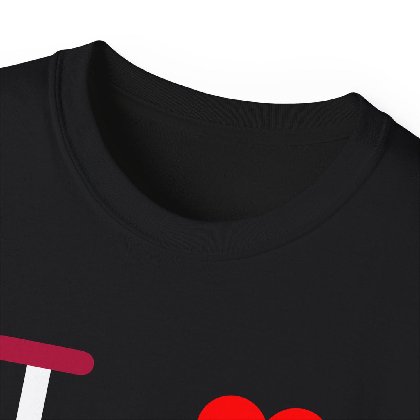 I Luv LongD® Logo Cotton Tee Red, White and Blue positive varied elements text
