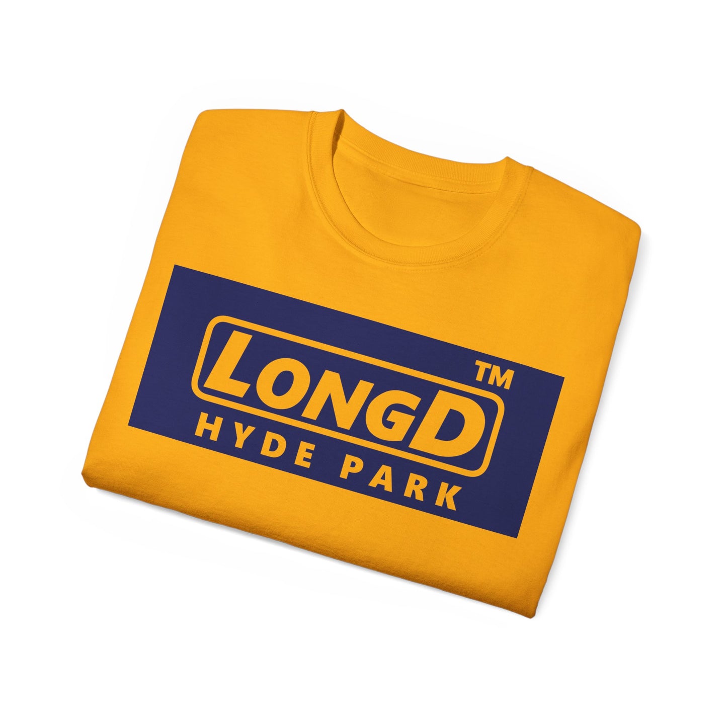 LongD® Logo Cotton Tee negative official basic Hyde Park logo