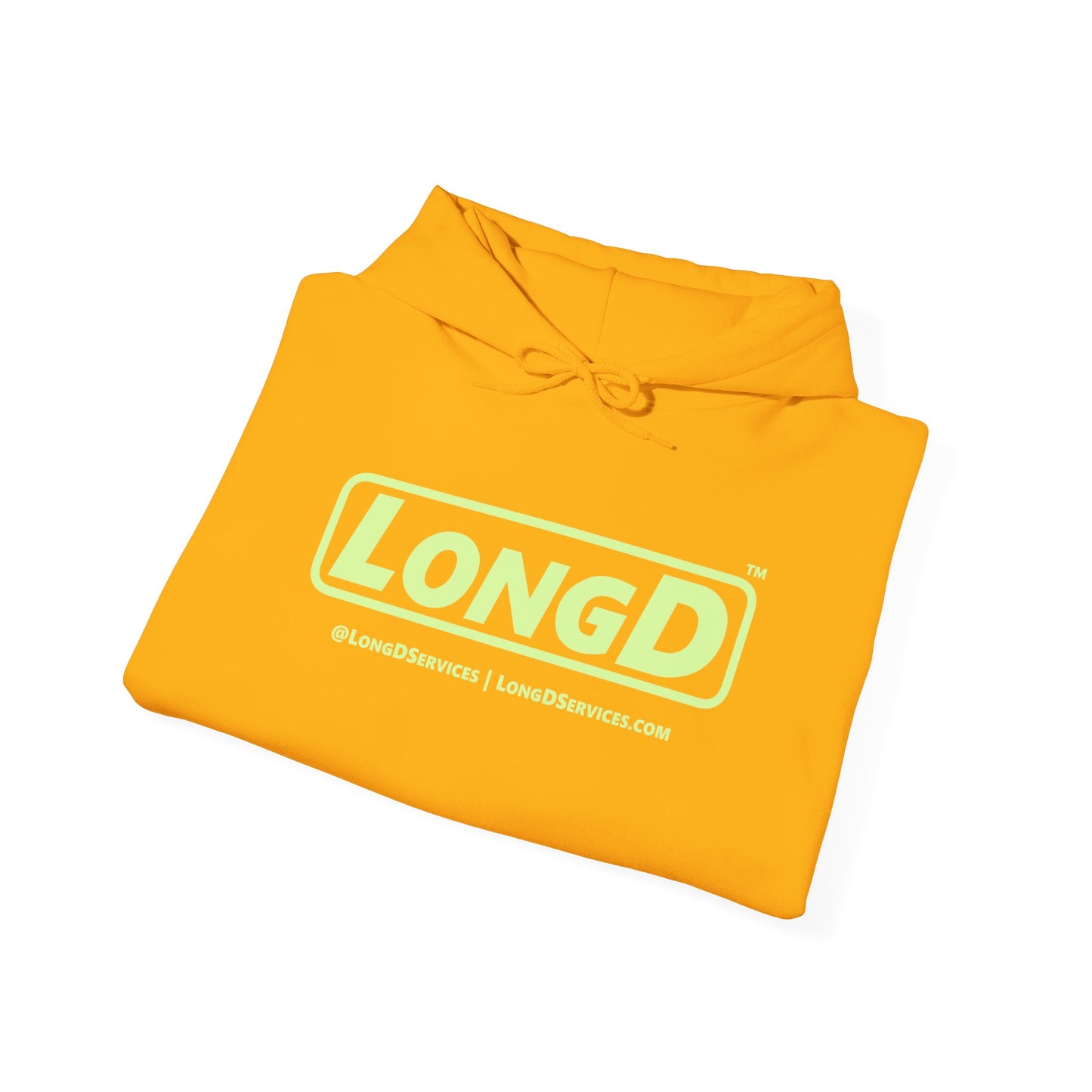 LongD® Logo Hoodie pastel green text