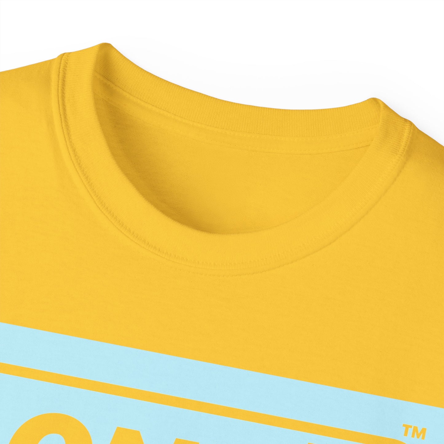 LongD® Logo Cotton Tee (Easter pastel blue in negative text)