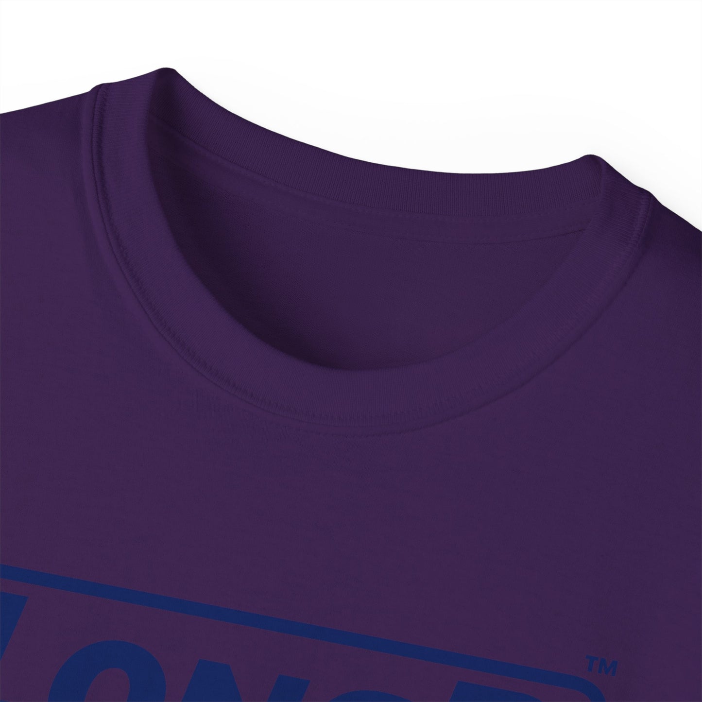 LongD® Logo Cotton Tee (Mardi Gras colored shirts with blue text)