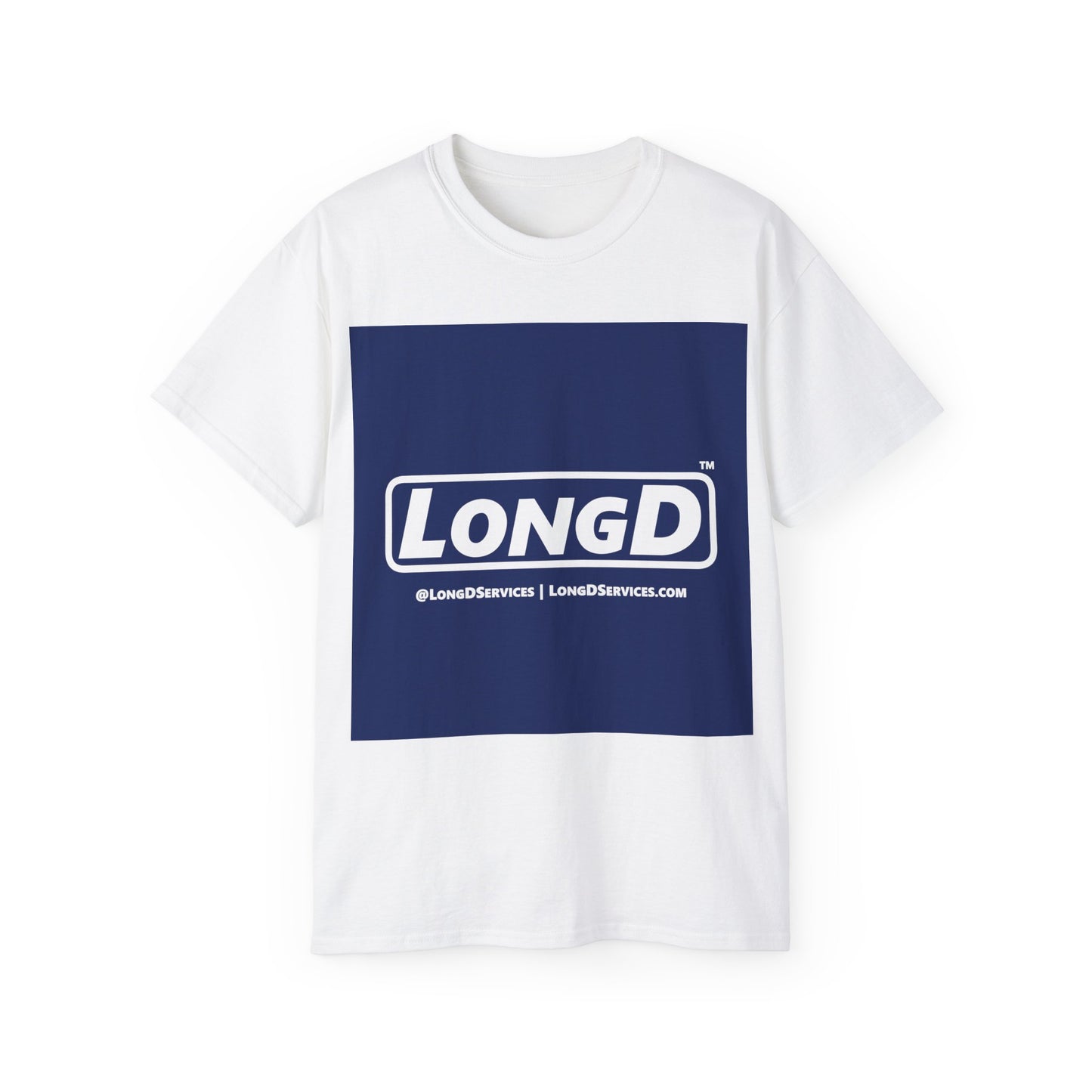 LongD Negative Logo Cotton Tee (Square)