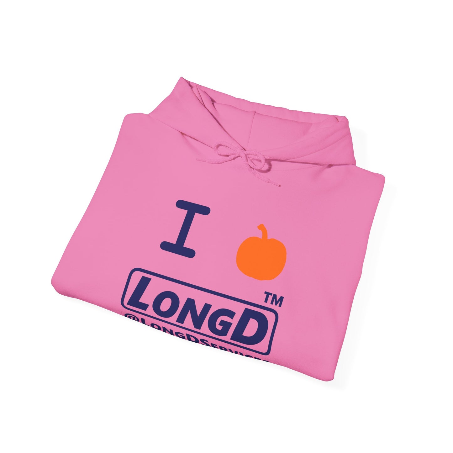 I Pumpkin LongD® Logo Hoodie blue basic tag logo