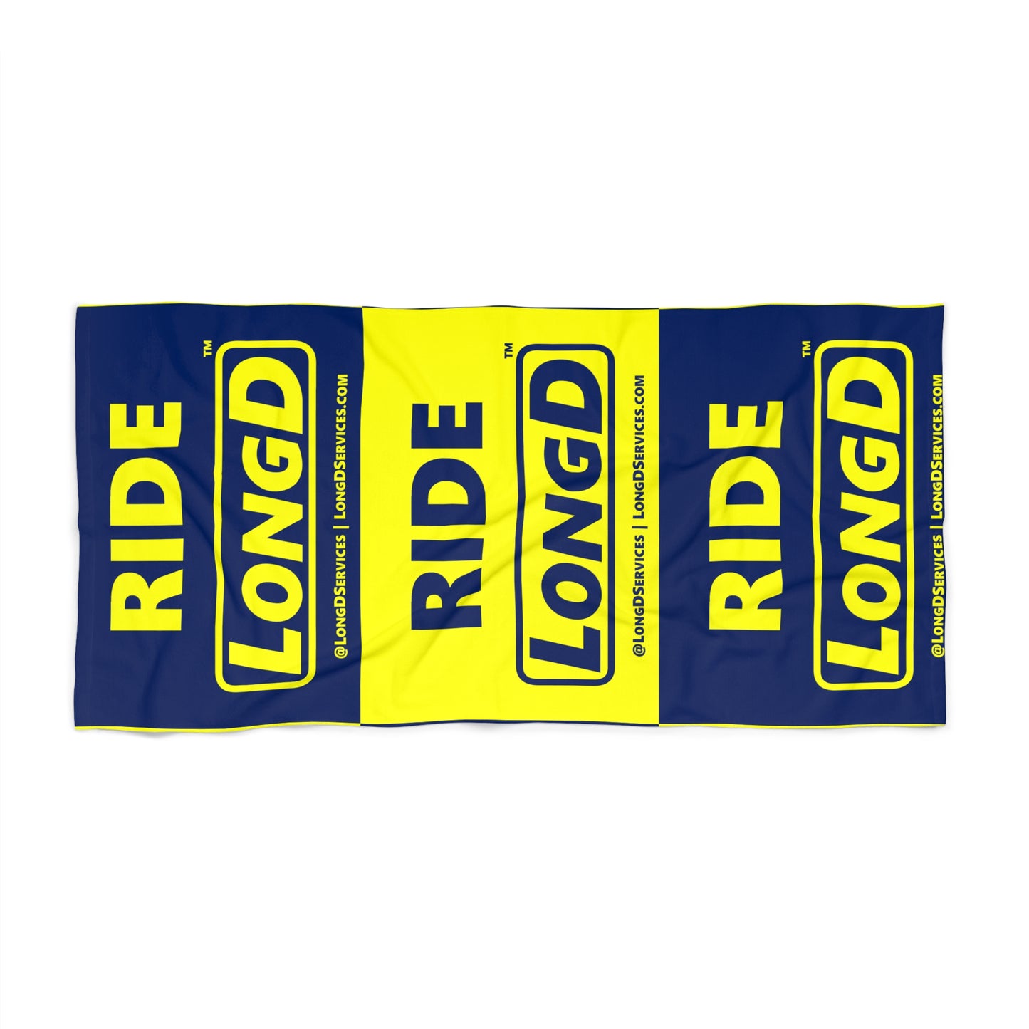 Ride LongD Mixed Parallel Logo Beach Towel