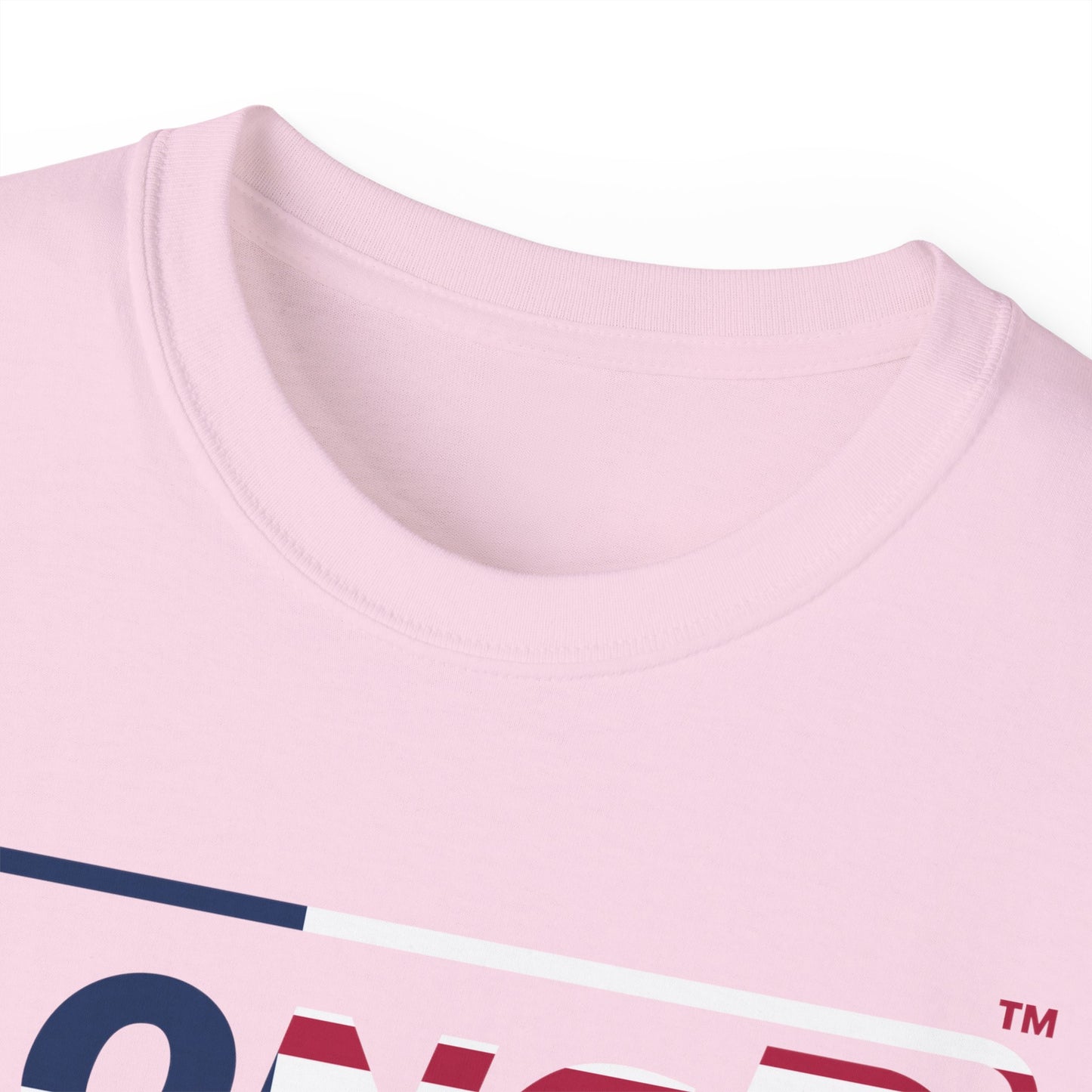 LongD® Logo Cotton Tee Red, White and Blue positive flag