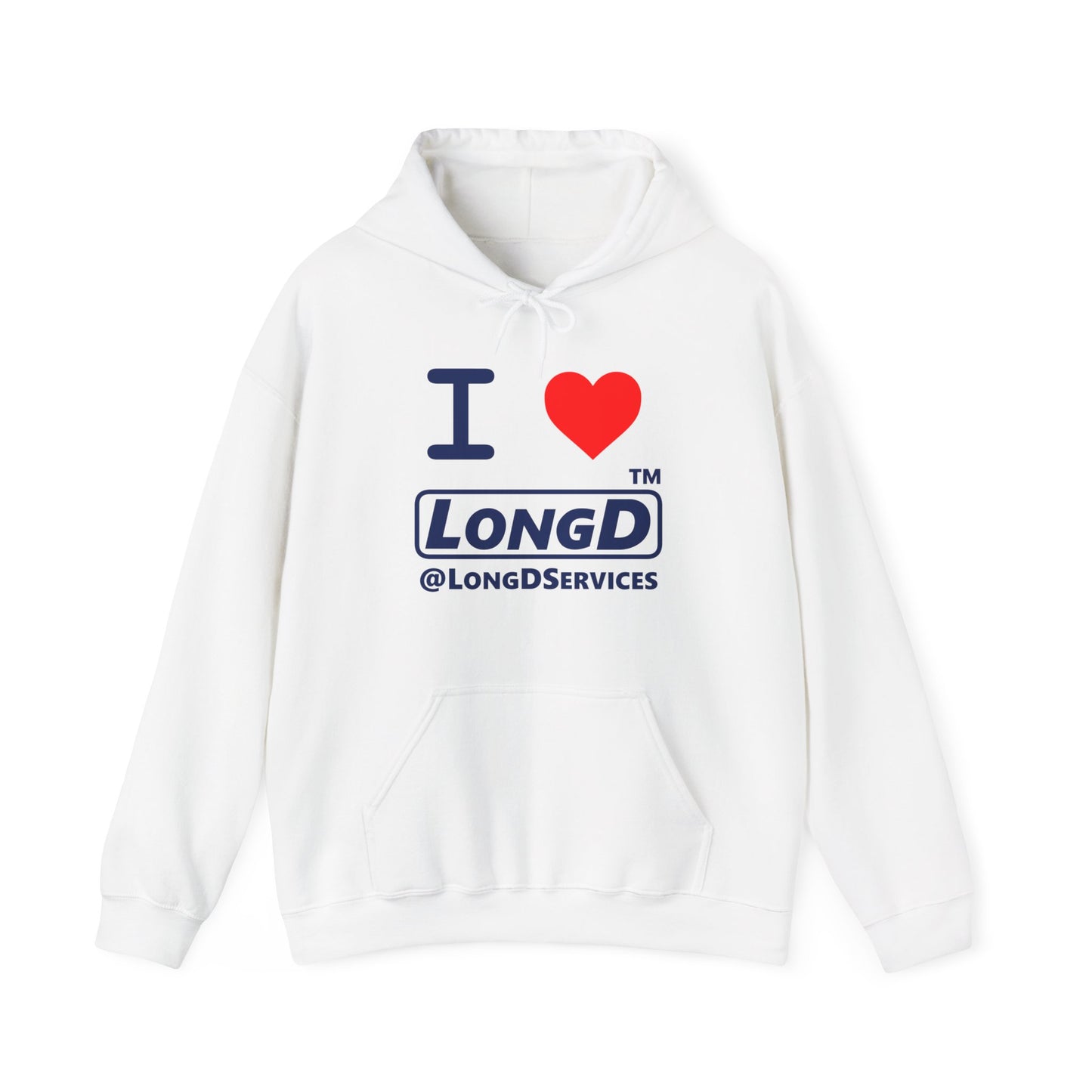 I Luv LongD® Logo (positive Tag only version) Hoodie