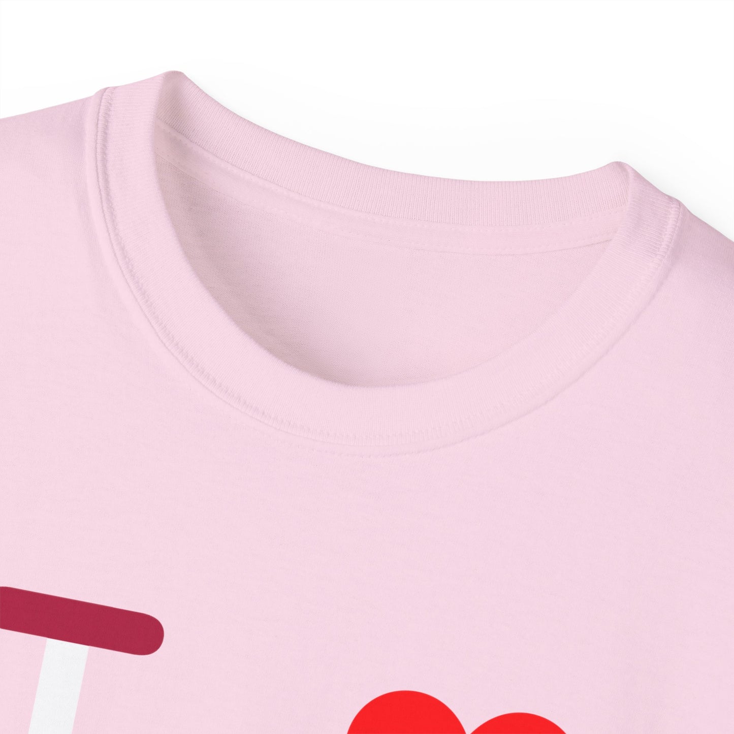 I Luv LongD® Logo Cotton Tee Red, White and Blue positive quarters text