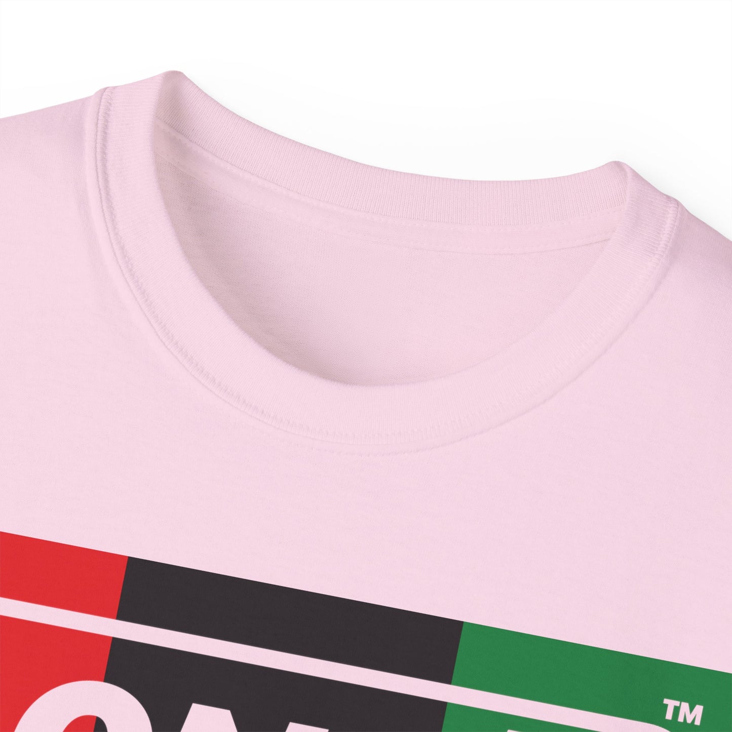 LongD® Logo Cotton Tee Juneteenth negative thirds text