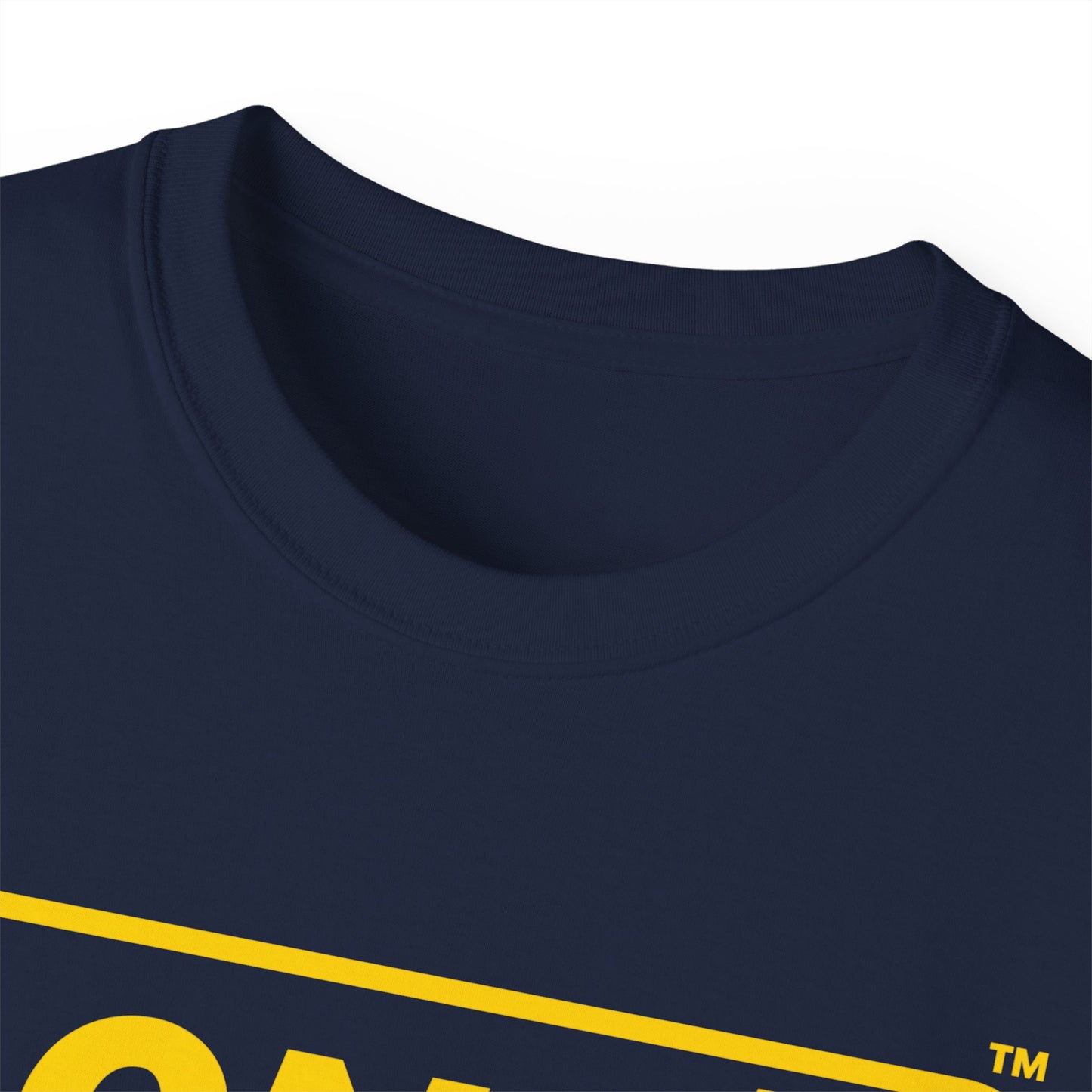 LongD® Logo Cotton Tee (St. Patrick's Day -Irish Green and Golden Yellow top-bottom split)