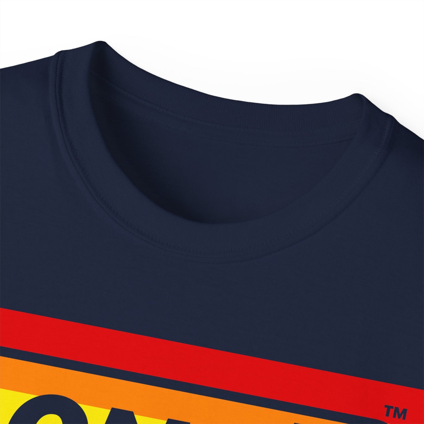 LongD® Logo Cotton Tee Pride striped negative text