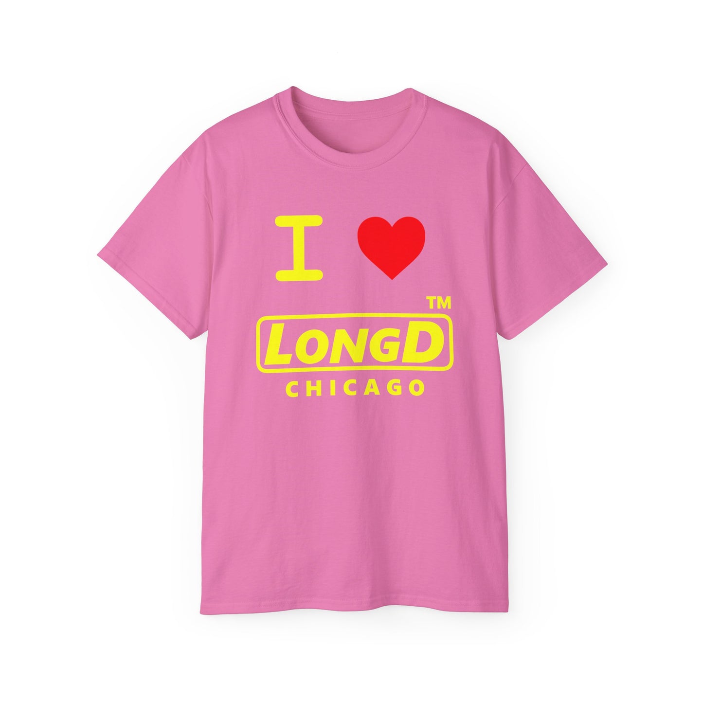 I Luv LongD® Logo Cotton Tee positive reverse basic Chicago logo