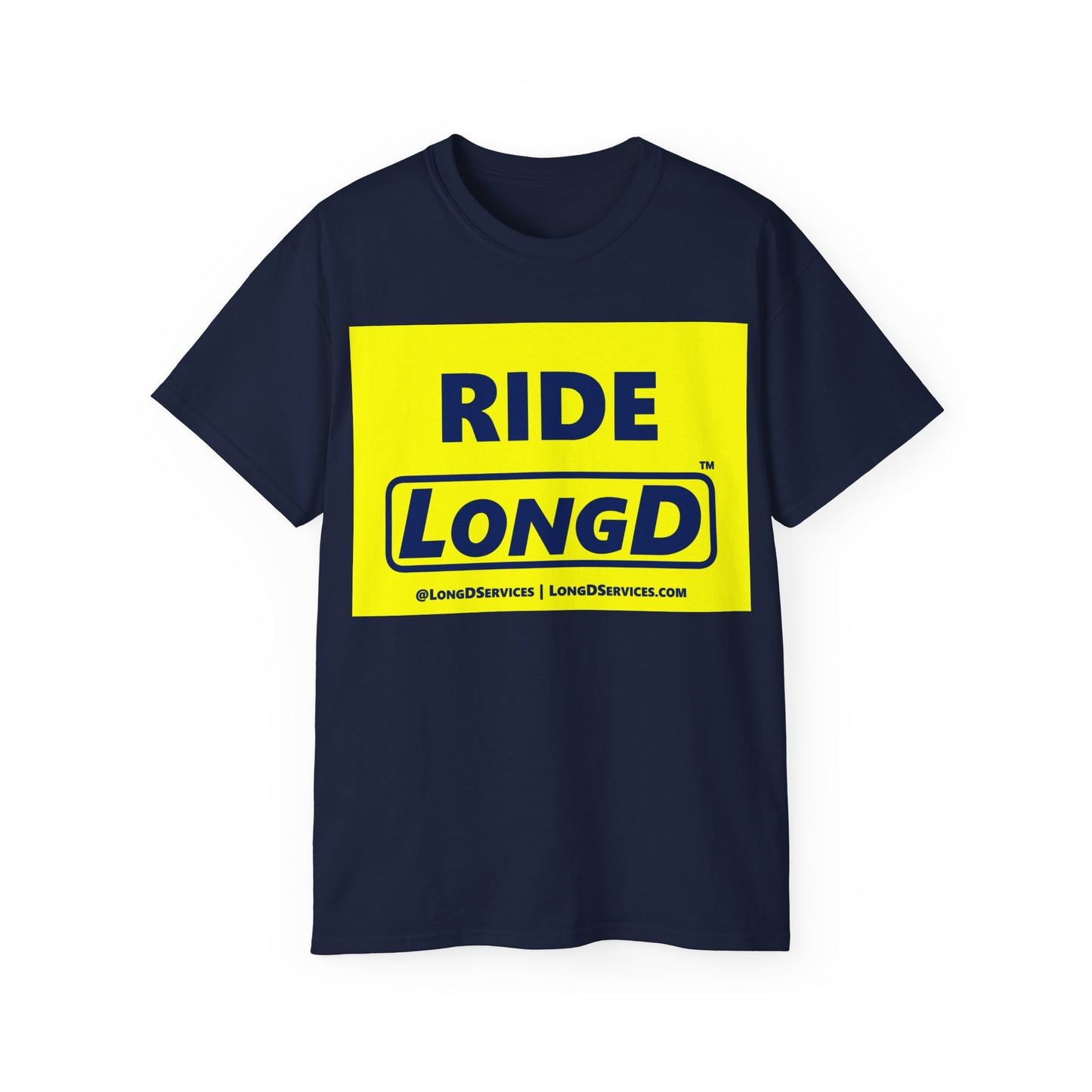 Ride LongD Reverse Negative Style Logo Cotton Tee