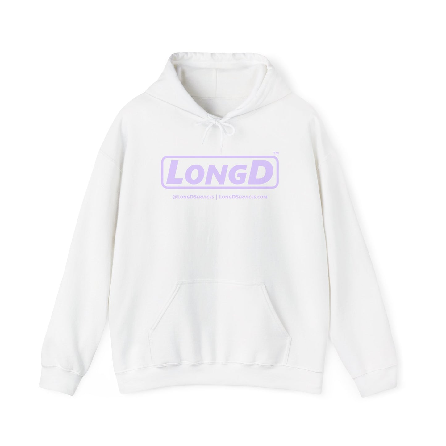 LongD® Logo Hoodie pastel purple text
