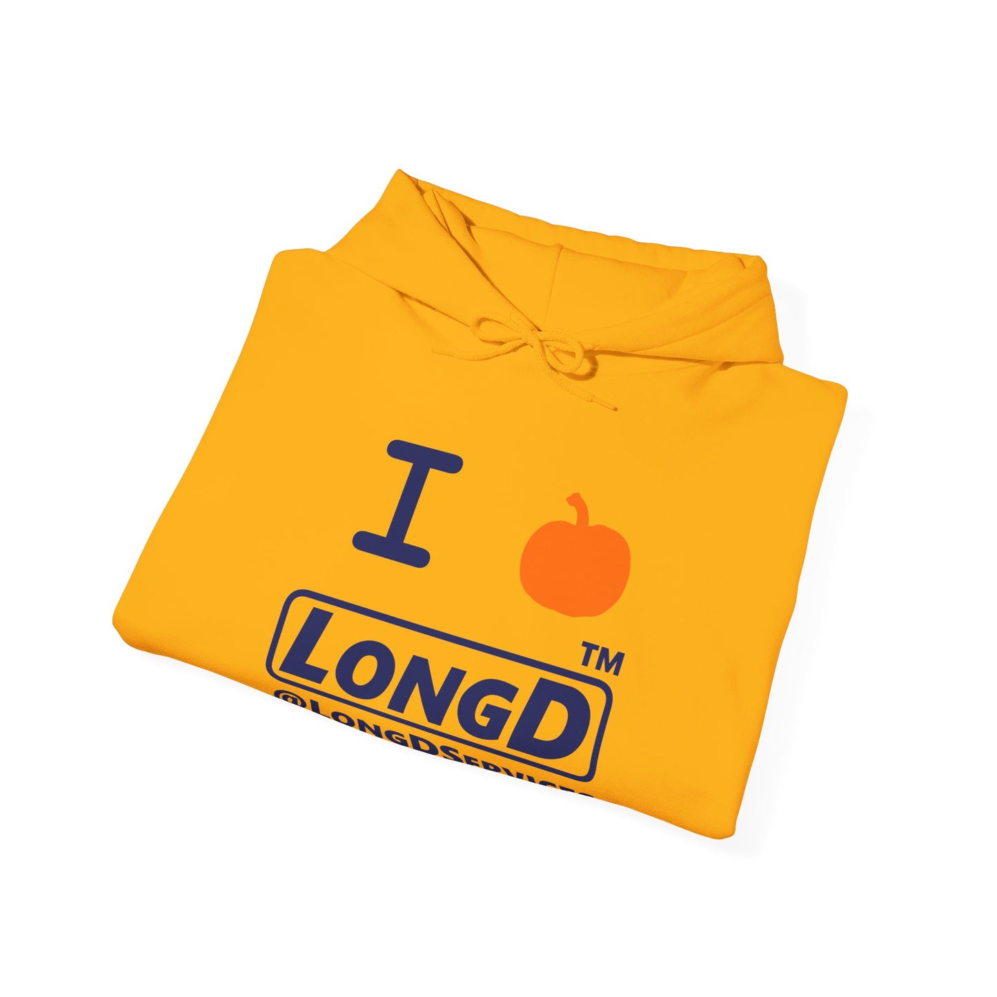 I Pumpkin LongD® Logo Hoodie blue basic tag logo