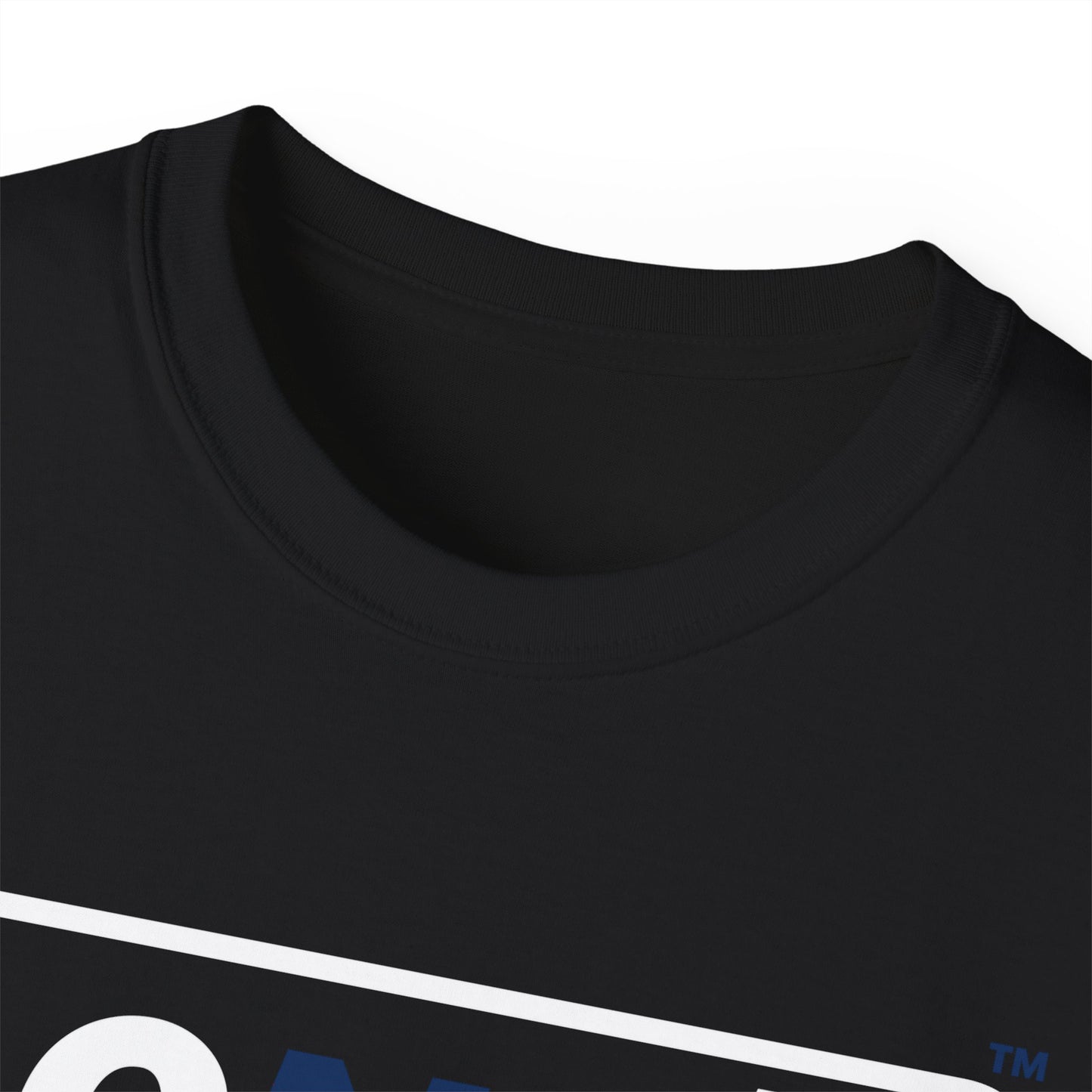 LongD® Logo Cotton Tee Red, White and Blue positive varied elements text