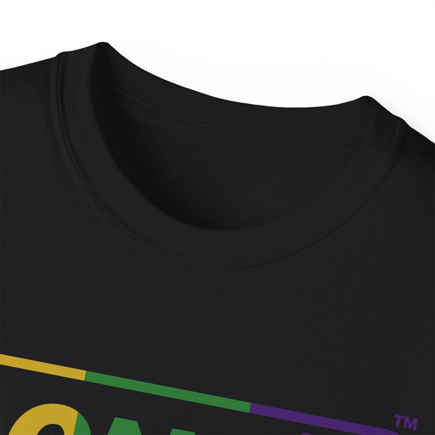 LongD® Logo Cotton Tee (Mardi Gras colored text)