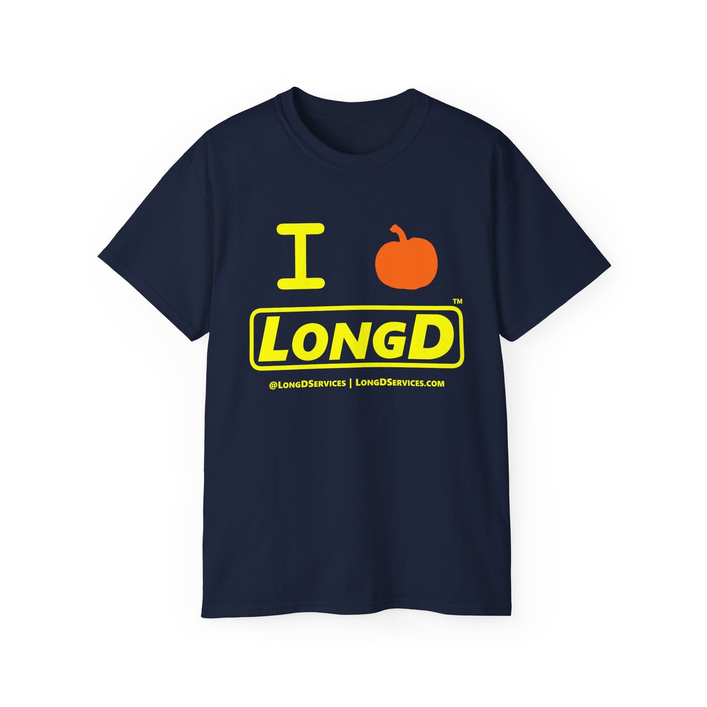 I Pumpkin LongD Reverse Logo Cotton Tee