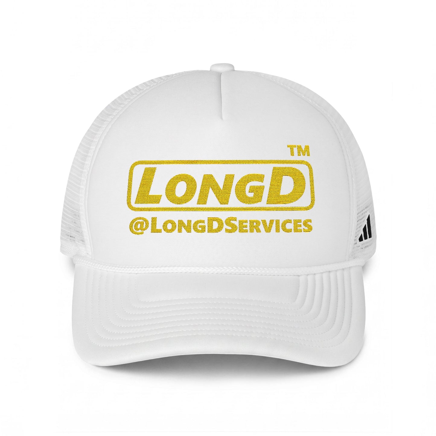 adidas reverse basic tag logo trucker cap