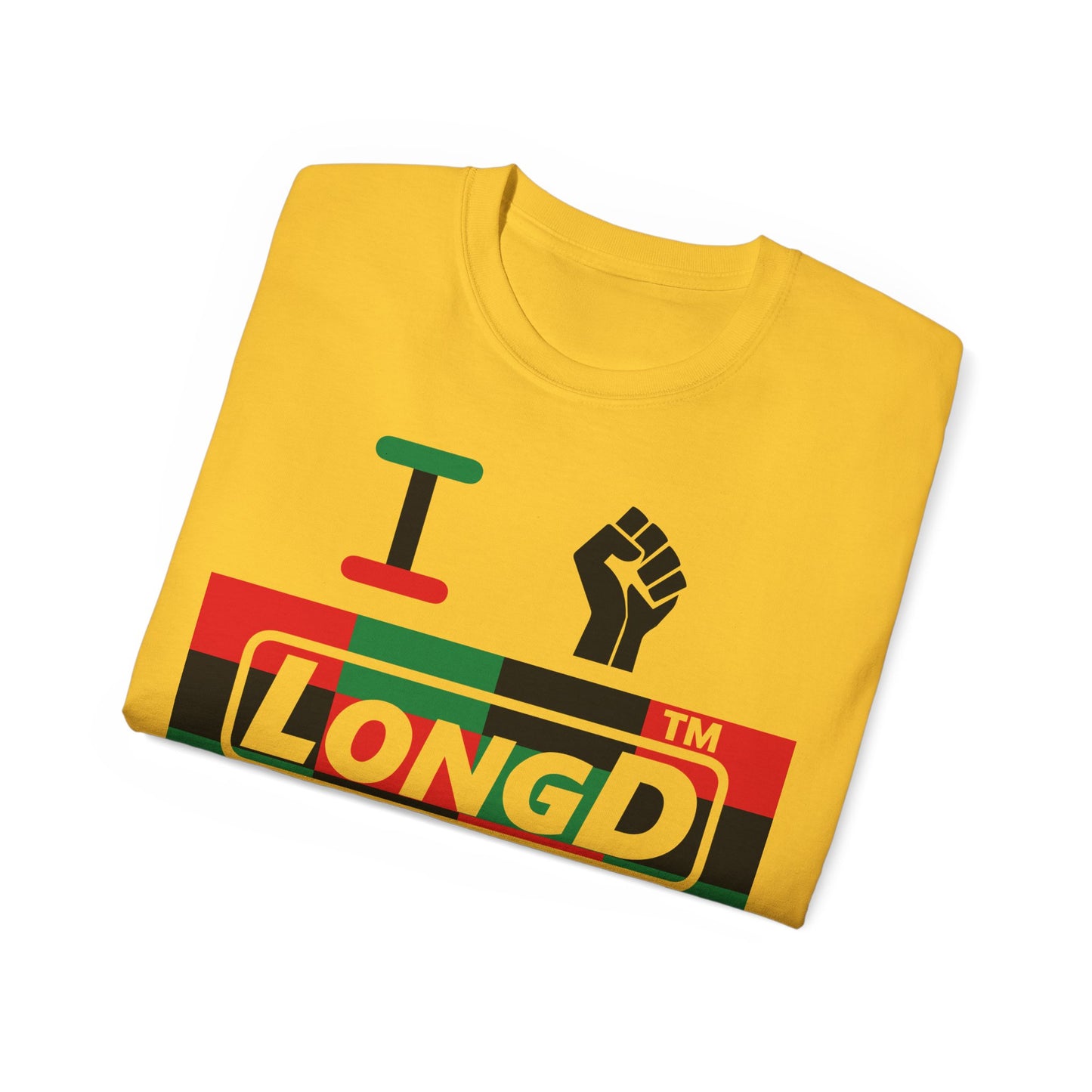 I fist LongD negative 3x4 Hyde Park logo cotton tee