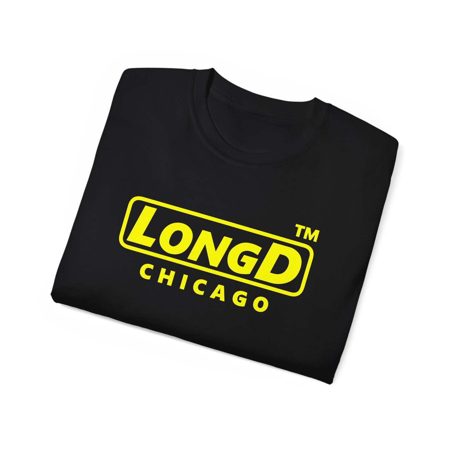 LongD® Logo Cotton Tee positive reverse basic Chicago logo