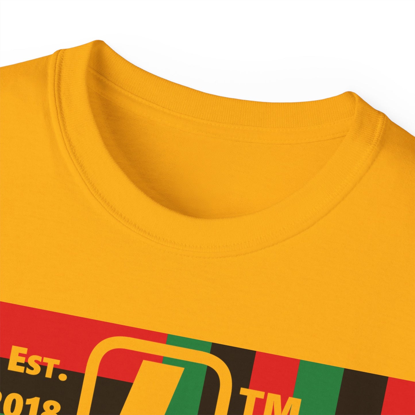LongD Cotton Tee negative windmill Hyde Park upright logo (Juneteenth colors)