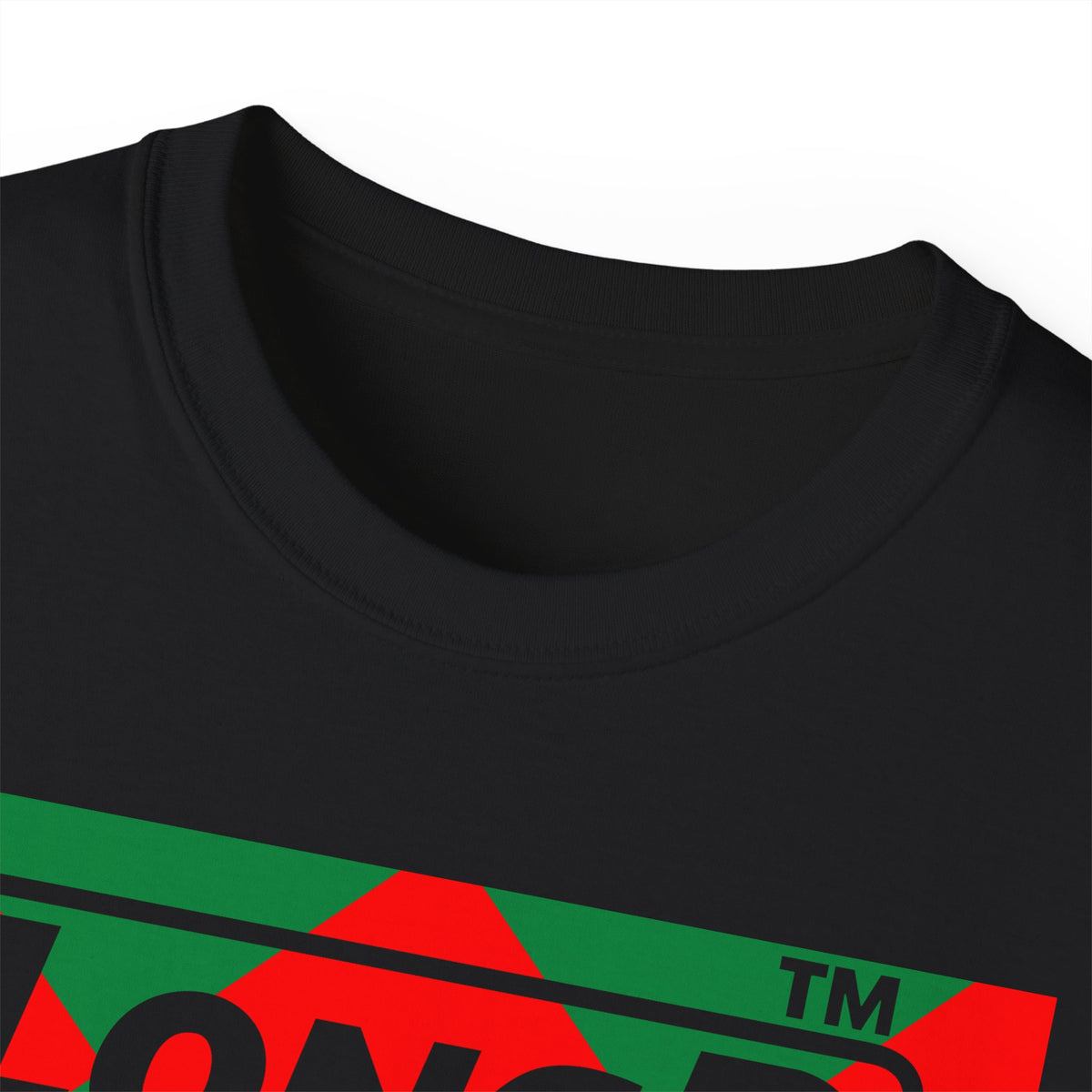 LongD Chicago negative big argyle logo (Xmas colors) cotton tee