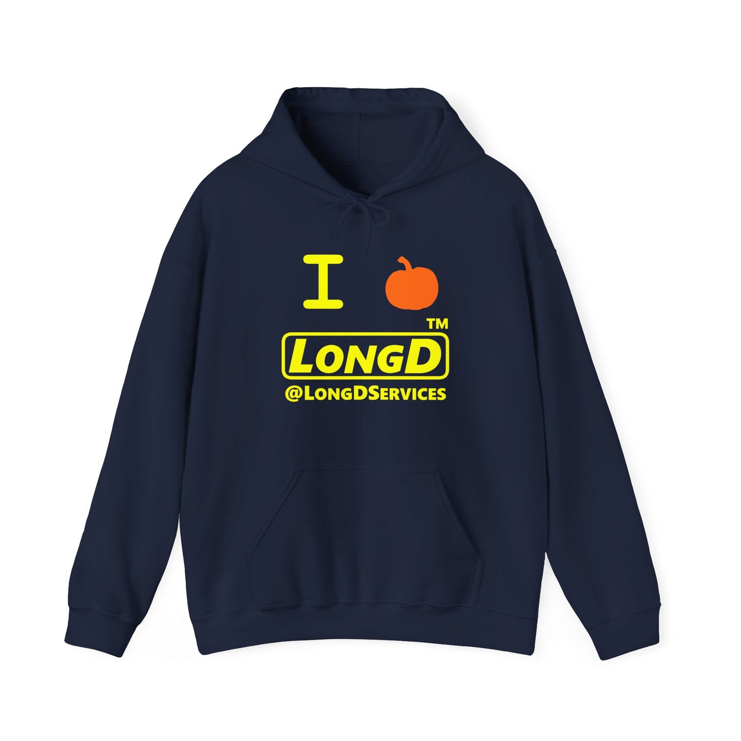 I Pumpkin LongD® Logo Hoodie yellow basic tag logo