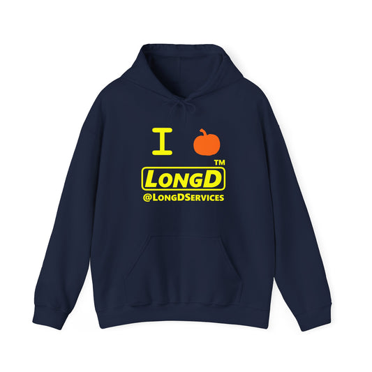 I Pumpkin LongD® Logo Hoodie yellow basic tag logo