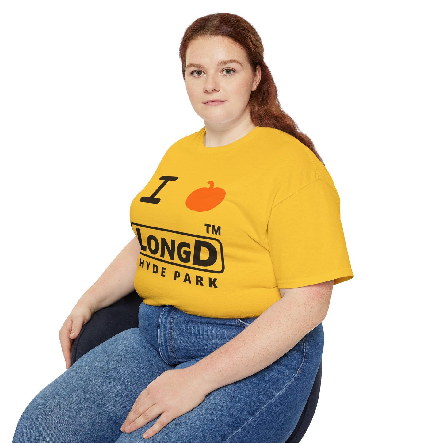 I Pumpkin LongD® Logo Cotton Tee positive black basic Hyde Park logo