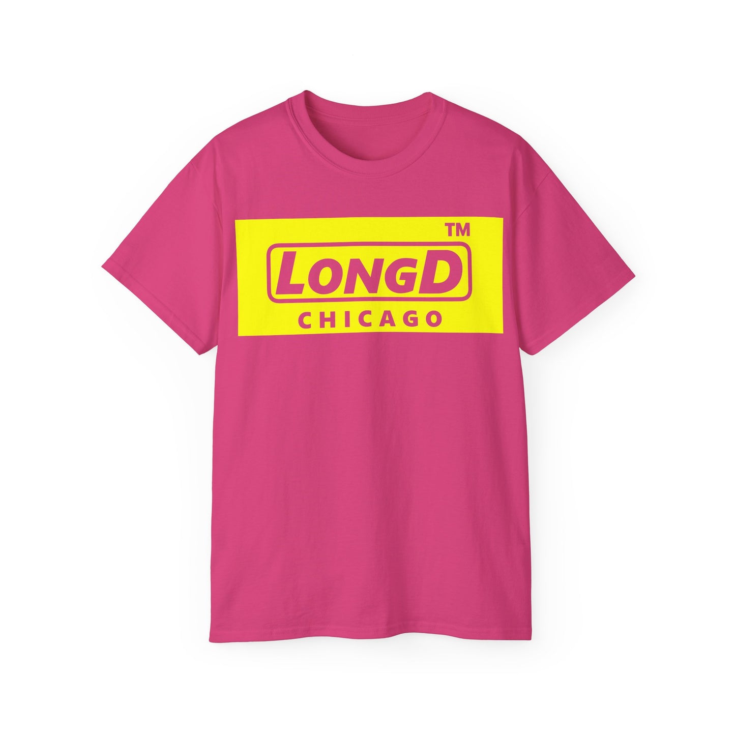 LongD® Logo Cotton Tee negative reverse basic Chicago logo