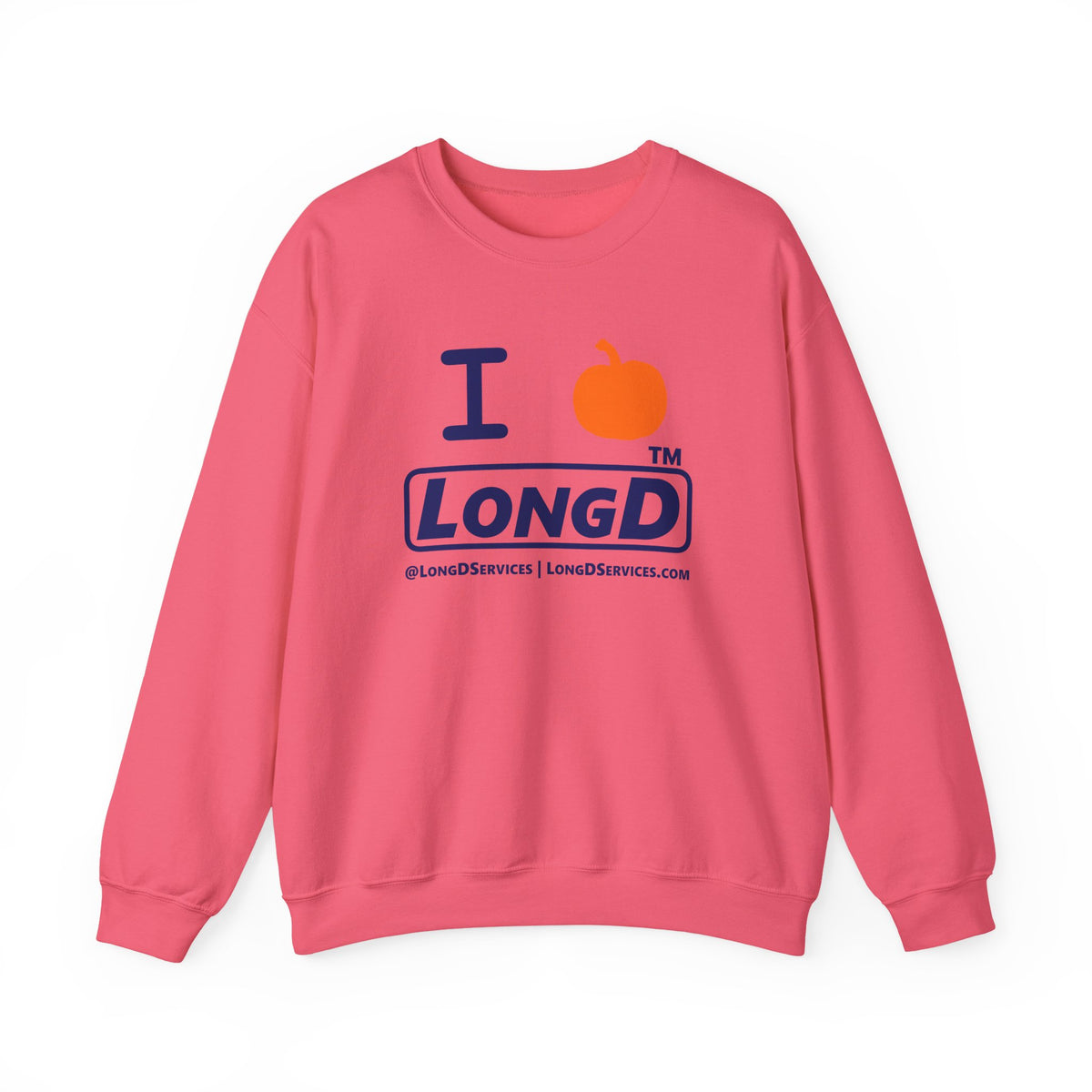 I pumpkin LongD Tag-domain positive basic Navy (002060) logo crewneck sweatshirt