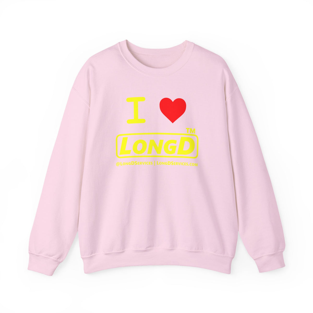 I Luv LongD Tag-domain positive alternate basic logo crewneck sweatshirt