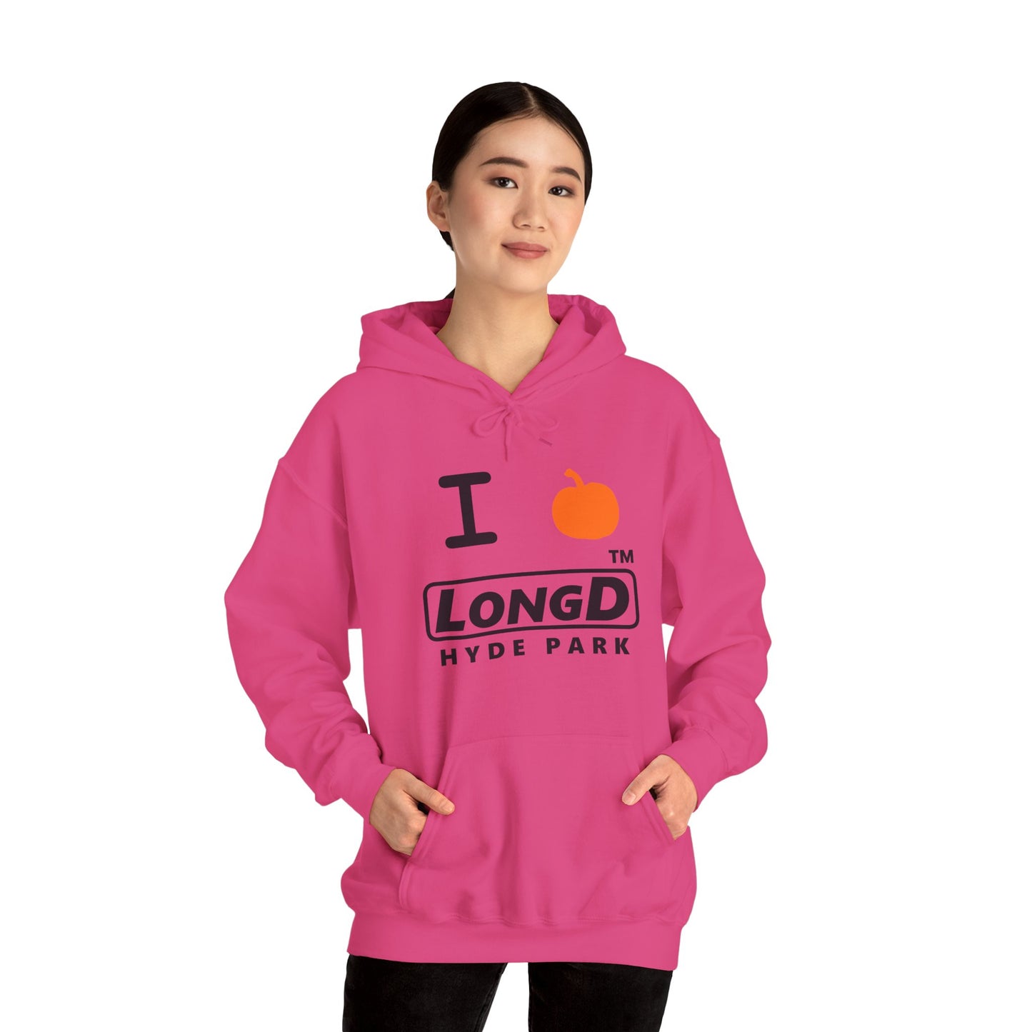 I Pumpkin LongD® Logo Hoodie black basic Hyde Park logo