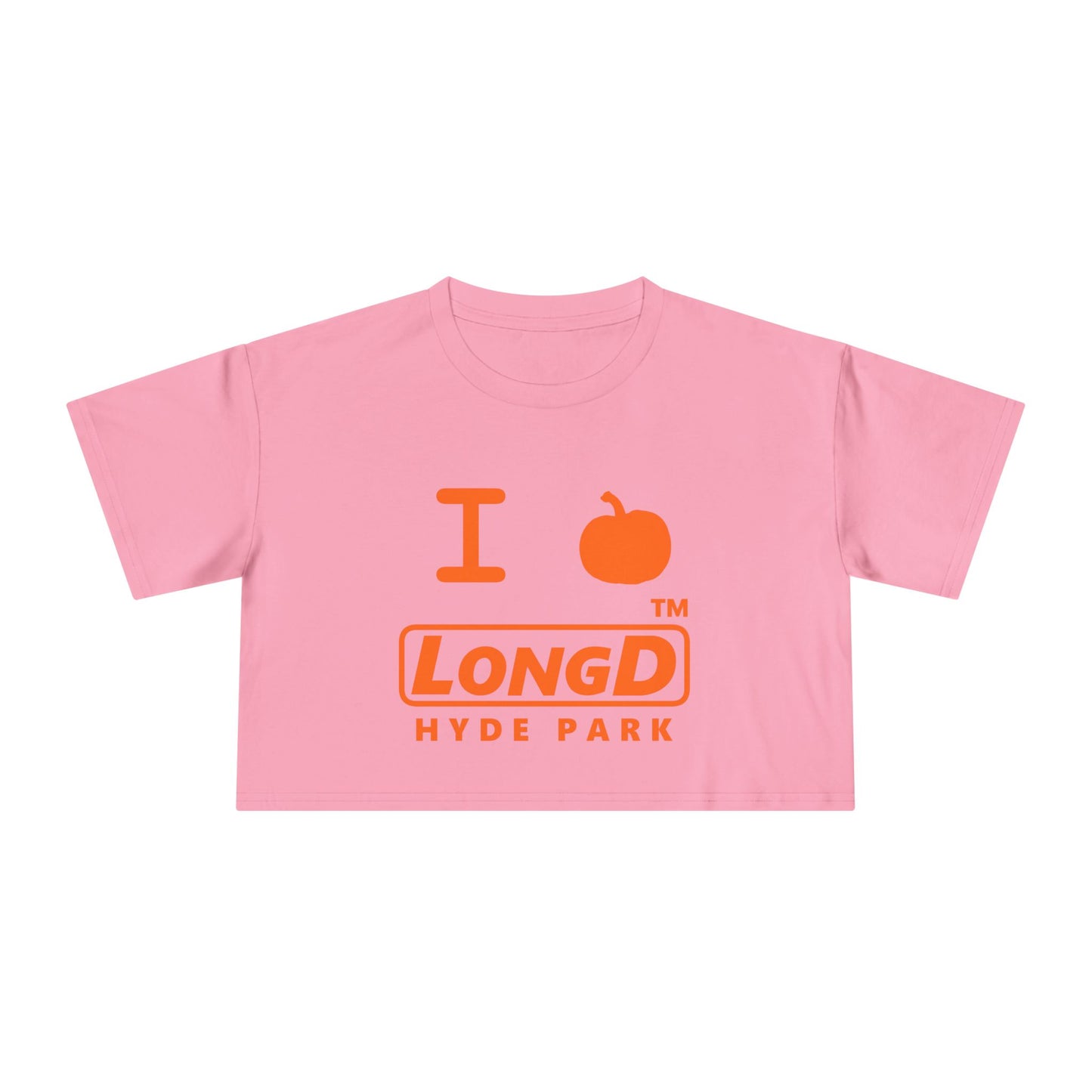 I Pumpkin LongD Logo Crop Tee orange basic Hyde Park logo
