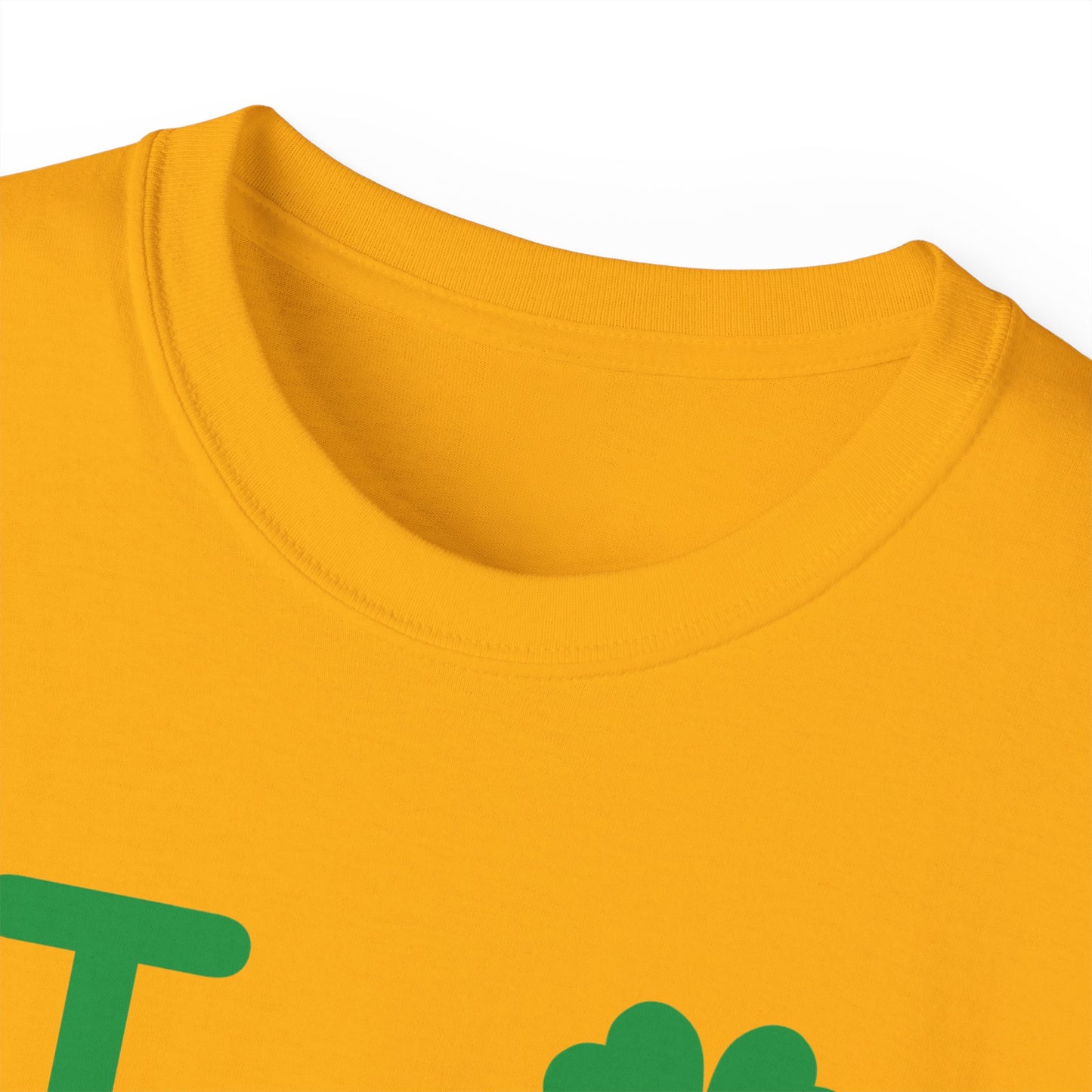 I Clover LongD® Logo Cotton Tee (St. Patrick's Day -Irish Green with 4-leaf clover)