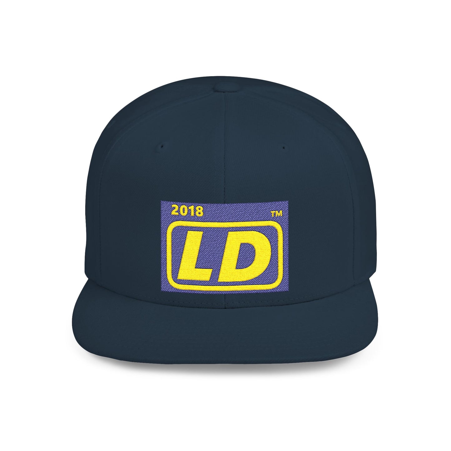 Embroidered Baseball Cap reverse official (gold on navy) logo initials