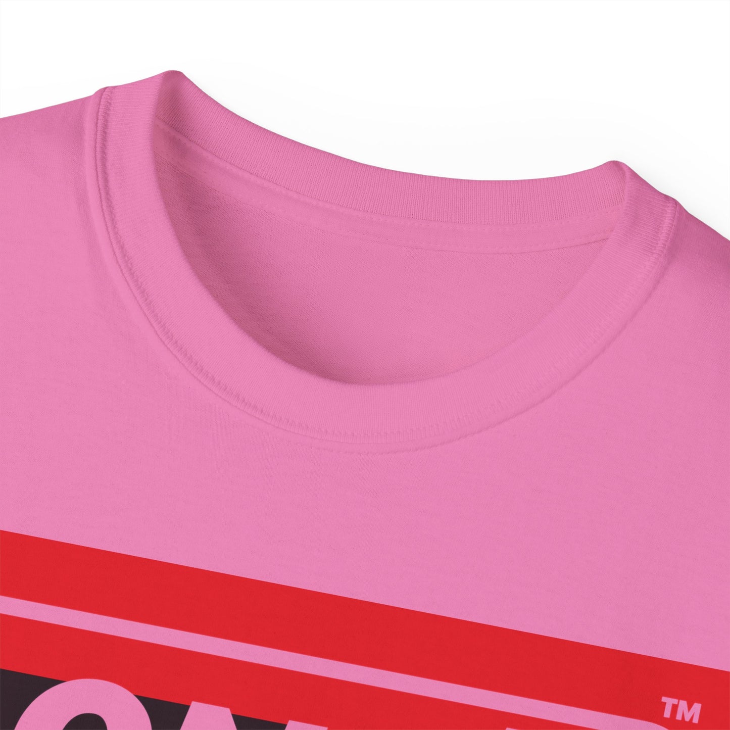 LongD® Logo Cotton Tee Juneteenth negative striped text
