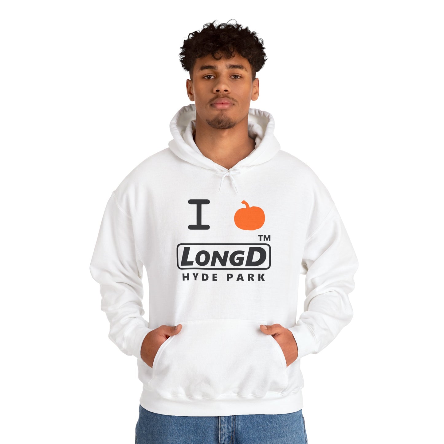 I Pumpkin LongD® Logo Hoodie black basic Hyde Park logo