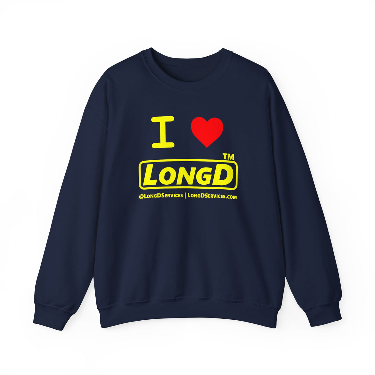 I Luv LongD Tag-domain positive alternate basic logo crewneck sweatshirt