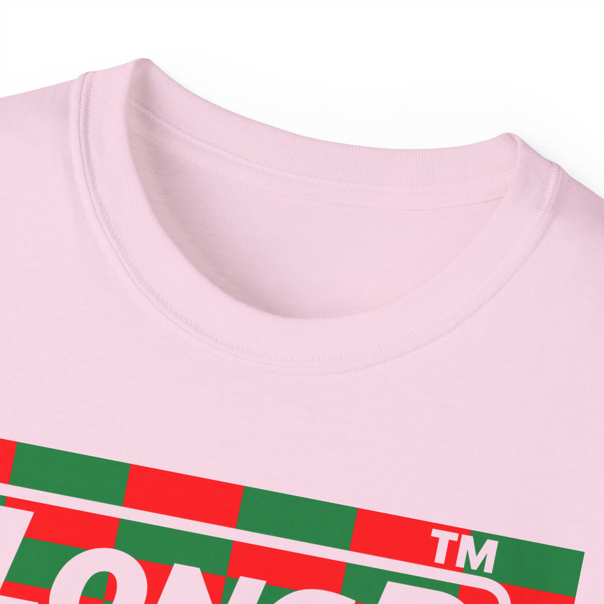 LongD Chicago negative tiled logo (Xmas colors) cotton tee