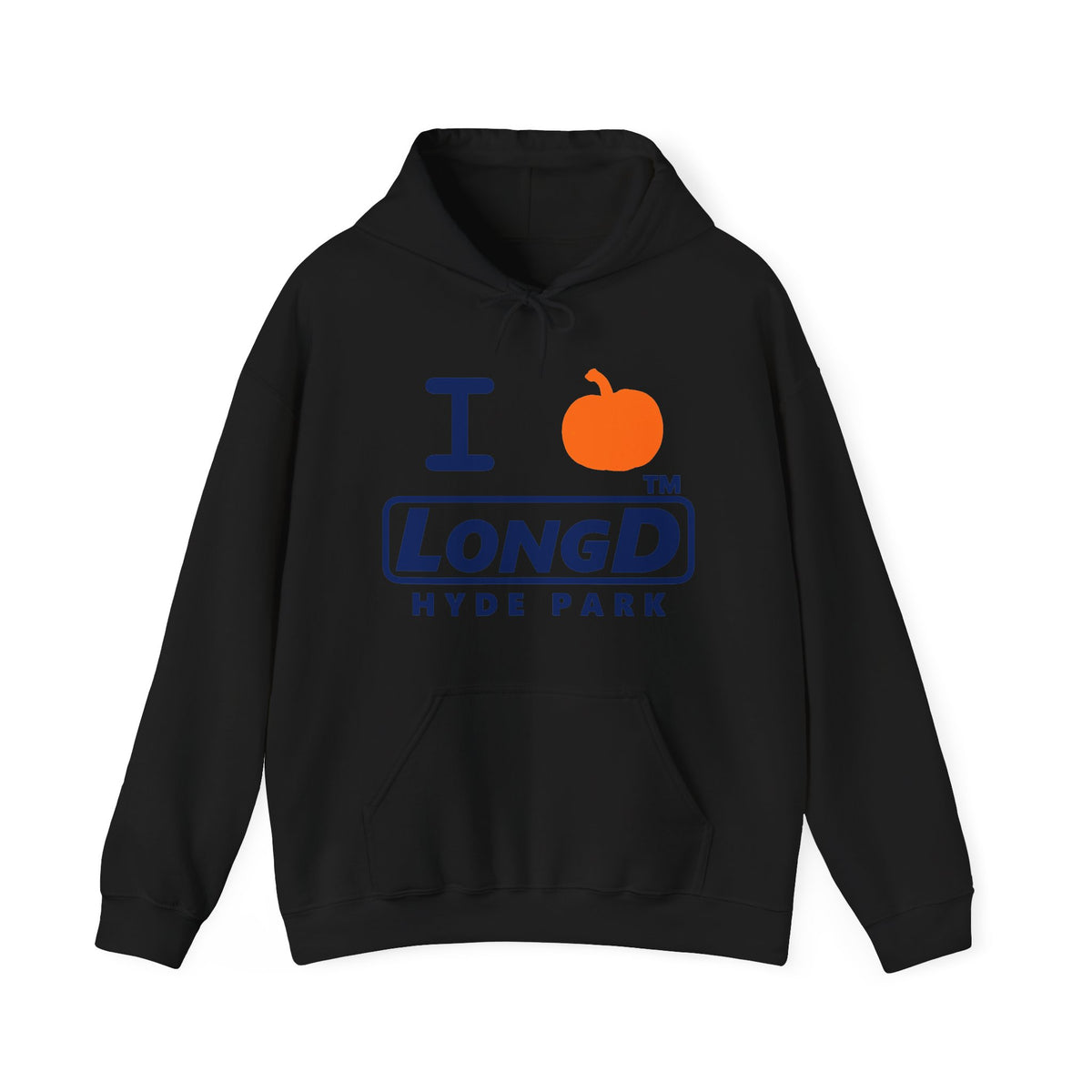 I pumpkin LongD Hyde Park positive basic Navy (002060) logo hoodie