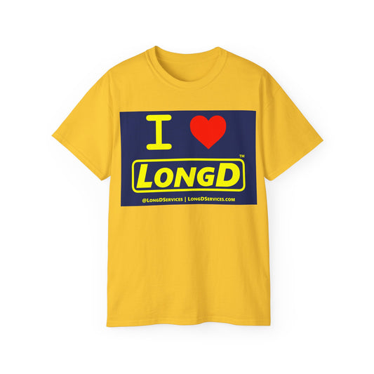 I Luv LongD Negative Style Logo Cotton Tee