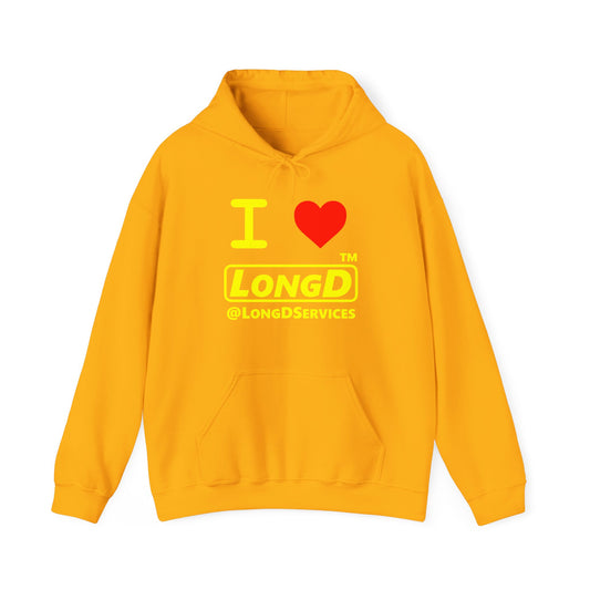 I Luv LongD® Logo (positive alternate Tag only version) Hoodie